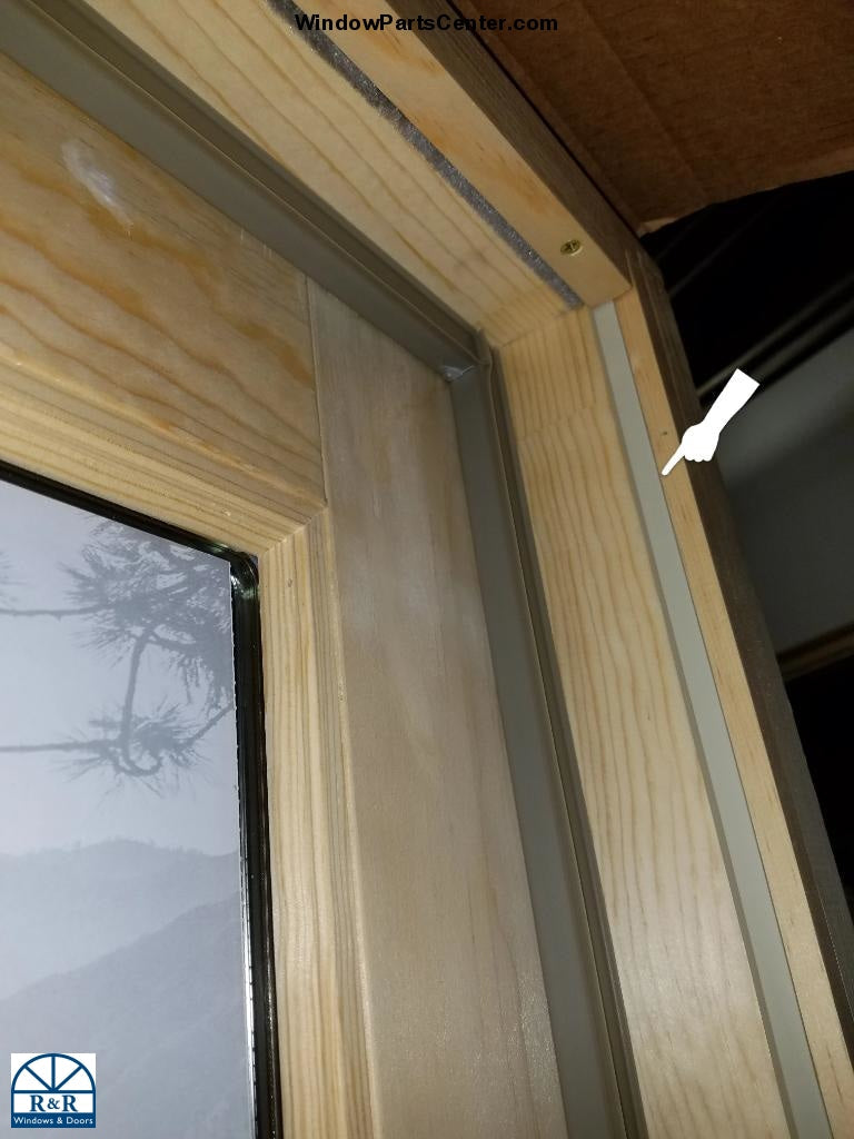 513 - Vinyl Side Stop Weather Strip for sliding patio doors
