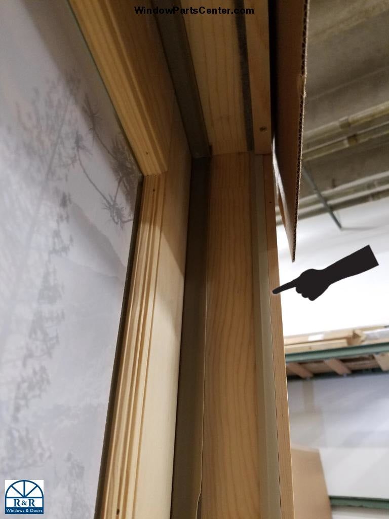 513 - Vinyl Side Stop Weather Strip for sliding patio doors