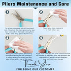 5 Pcs Jewelry Making Pliers Tools, Needle/Round/Chain/Bent/Zipper Pliers - style: 5pcs-Mixed Color