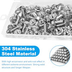 25 Sets M6-1.0 x 16mm Flanged Hex Head Bolts and Nuts Kits - size: M6-1.0 x 16mm