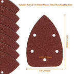 Mouse Detail Sander Sandpaper, 180 Grit, 50 Pcs - size: 180 Grit - 50 Pcs