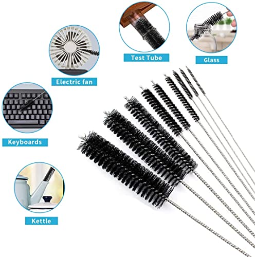 Utoolmart Steel Wire Cleaning Brush, Spiral Power Tube Brush, Steel Wire Tube Brush Cleaning Tool, Tube Bottle Brush, 0.6-inch Diameter 12-inch Length, 2pcs - color: 2pcs, size: 1.5cm