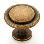 Ravinte Antique Brass Cabinet Knobs Zinc Drawer Knobs, 1-1/4 Inch, 30 Pack - color: Antique Brass