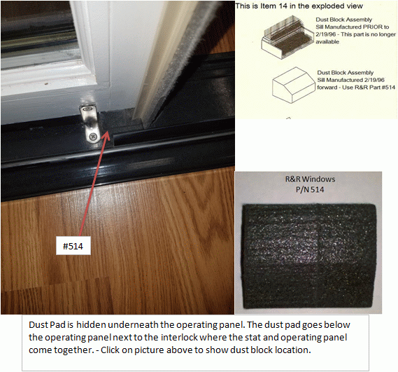 514 New Style - Dust Block - Fiberglass Sill Effective 2/19/96