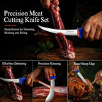 DRAGON RIOT 4-Piece Boning Butcher Knife Set 10inch, Stainless Steel - color: 4-Pcs