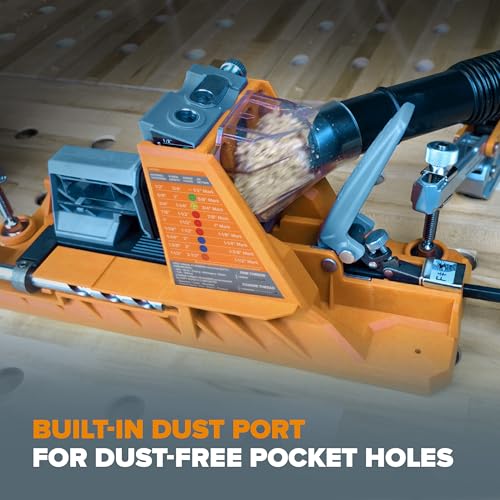 BORA Automatic Pocket Hole Jig Kit with 800 pc Coarse Screws - size: Auto Jig w/ 800pc Coarse Screws