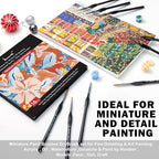 Brusarth Detail Paint Brushes, Miniature Paint Brushes Set, 16 pcs - size: 16 Pieces