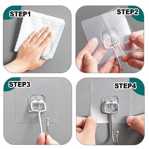 Bivethoi Adhesive Hooks, 20 Pack, 2.75 inch - size: Large hook