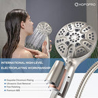 HOPOPRO High Pressure Handheld Shower Head Set with 6 Modes, Brushed Nickle - color: Brushed Nickel, style: 6 Modes