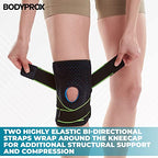 Bodyprox Knee Brace with Side Stabilizers & Patella Gel Pad Support - size: Small/Medium