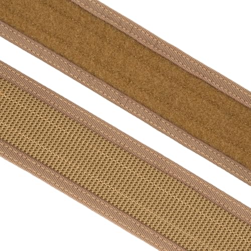Security EMS EMT Firefighters Work Belt 2" Wide Camping Hiking Utility Tool Belt Airsoft Paintball Gear Holster Belt - color: Brown(2 Inch Width), size: XX-Large