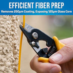 Jonard Tools TK-350 Fiber Stripper & Kevlar Cutting Kit - style: Fiber Stripper & Scissor Kit w/ Pouch