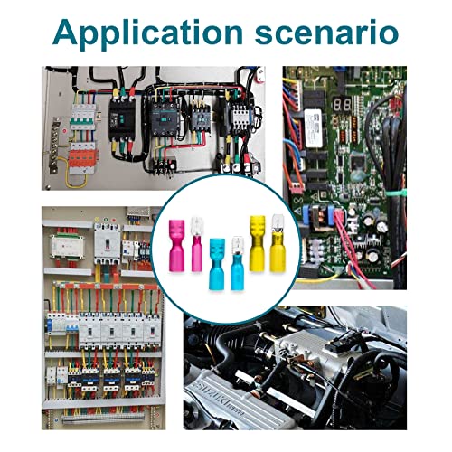 170 PCS Spade Connectors Kit, Heat Shrink Spade Terminal 22-10 AWG - size: 22-10AWG, style: Spade Female