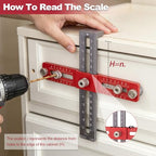 Cabinet Hardware Jig Template Tool for Handles Pulls and Drawers