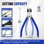 6" Wire Cutters for Crafting Floral Wire Clipper Snips - 5 Pack - color: 6"- 5 Pack