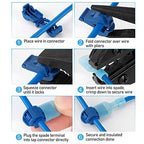 TICONN T Tap Wire Connectors, T Wire Quick Splice Connector, T Connectors for Wiring with Storage Case (240 Pcs) - style: 240 Pcs