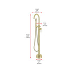 Open Box - Elegant Lighting FAT-8001BGD - Tub Filler Faucet
