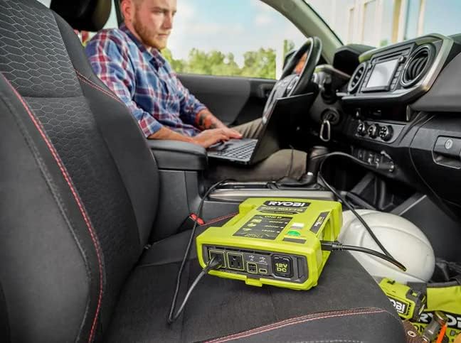 Open Box - RYOBI ONE+ 18V 1000-Watt Max 12-Volt Automotive Power Inverter
