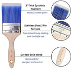Bates- Paint Brushes- 2 Pack, Premium Paintbrush, Treated Wood Handle, Paint Brush