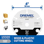 Dremel US40-04 Ultra-Saw Corded Compact Saw Tool Kit with 3 Cutting Wheels