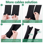 StangH Cable Management Sleeves for Wires 19 Inch, 4 Pieces -Black - color: Black, size: 19"L x 3.5"W-4PACKS