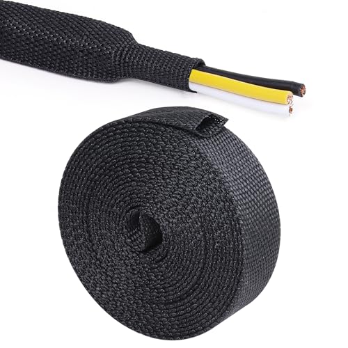 2:1 Ratio Automotive Heat Shrink Braided Sleeving 1/2''-50ft - size: 1/2"-50ft