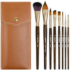 Nicpro 8Pcs Watercolor Paint Brushes Professional, Travel Paint Brush Set - size: 8 PCS