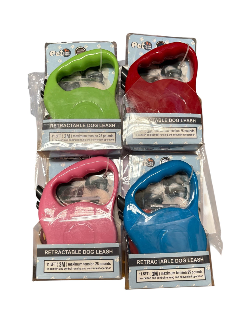 2x Retractable Dog Leash 3M Long | Heavy Duty | Small–Medium Dogs | Random Colour