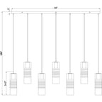 Open Box - Z-Lite 824P-7L-MB - Chandeliers Indoor Lighting