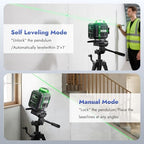 MEREO Laser Level 360 Self Leveling, 4D High Accuracy Green Laser 16 Line