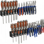 Screwdriver Organizer Wall Mount, 2 Pack Metal Tool Holder Rack
