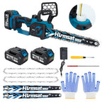 12" Brushless Cordless Electric Chainsaw with 2×4.0Ah Batteries