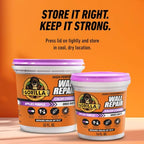 GORILLA High Performance Wall Repair, 32 oz Tub, Dries White - size: 32 Ounce (Pack of 1)