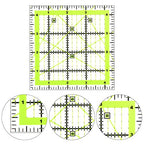 UOOU 4.5 inch Quilting Ruler, Square Quilting Square Sewing Ruler - color: Green-Small