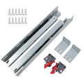 Undermount Soft Close Drawer Slides 15 Inch 6 Pairs Full Extension - size: 15 Inch