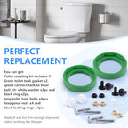 3 Inch Toilet Tank Gasket for Champion 4，2 Pack - color: 2 green sets
