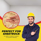 Qualihome Drywall and Hollow-wall Anchor Assortment Kit, Anchors, Screws, Wall Anchor Hooks, and Hollow-Door Toggle Anchor
