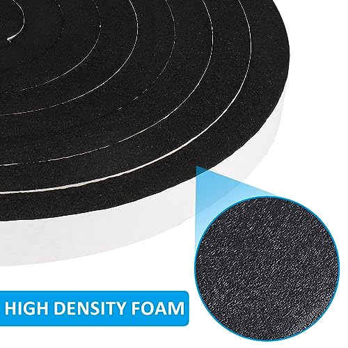 DGSL Foam Weather Stripping, 1/2" x1/4", 33Ft Door Window Seal Tape - size: 1/2In x 1/4In x 33Ft