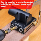 GOINGMAKE All Metal Pocket Hole Jig Kit,Pocket Hole Screw Jig System