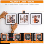 Neoteck 4-Side Magnetic Digital Angle Finder with Laser Class 2,<1mW Output