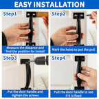 TamBee 6-1/2" Pulls Gate Handle Black Handle Metal Handle Gate Pull Handle Shed Door Handle Fence Gate Handles for Wooden Fences Outdoor & Kitchen Furniture Hardware 4PCS - size: 4 Pack 6-1/2 Inch Black