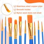 ESRICH 60PCS Paint Brushes, Paint Brush for Acrylic Painting - color: Blue, size: 60