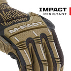 Mechanix Wear M-Pact Impact Protection Work Gloves Brown XX-Large - color: Brown, size: XX-Large