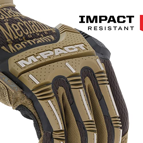Mechanix Wear M-Pact Impact Protection Work Gloves Brown XX-Large - color: Brown, size: XX-Large