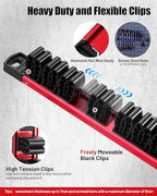 WORKPRO 8-Piece Magnetic Socket and Screwdriver Organizer Set - size: 6pc Socket Rail & 2pc Screwdriver Rail