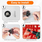 HARFINGTON 28pcs Quick Change Discs Set 2" Lock Sanding Discs with 1/4" Shank Pad Holder Coarse/Medium/Fine Grit Surface Conditioning for Polish Rust Removal - size: 2"