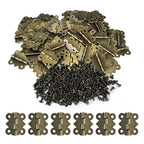 LEFTSTARER 60Pcs 1.2In Antique Cabinet Door Hinges with Screws, Bronze Butterfly Style, Small Hinges for Crafts Cabinet Wooden Jewelry Boxes (A.60 Butterfly Hinges) - color: A.60 Butterfly hinges