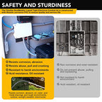 1 inch 50ft Liquid-Tight Conduit and Connector Kit,Flexible Non Metallic Liquid Tight Electrical Conduit Kit with 5 Straight and 3 90-Degree Connector Fittings,1in. Dia - size: 1inch 50ft