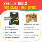 Sparkjump Deluxe Kids Tool Set - color: Brown