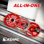 EZARC 3 Inch Cut Off Wheel Set for Metal, Wood, Tile, 3/8" Arbor, 3-Pack